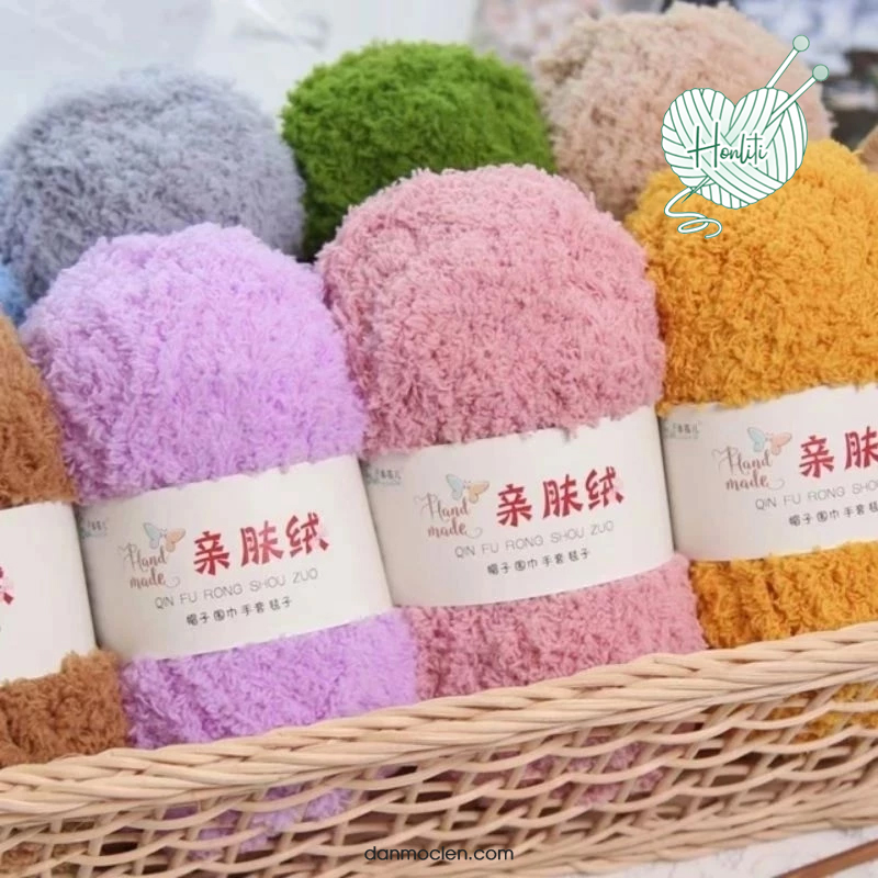 Len Bông Xù Lông Cừu 50g