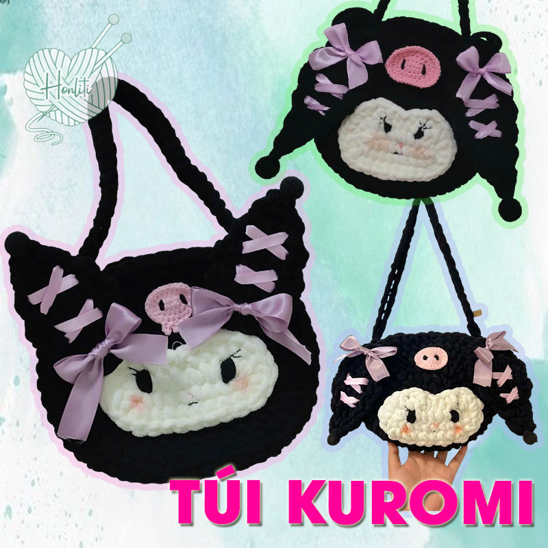 Chart móc túi Kuromi cho bé yêu