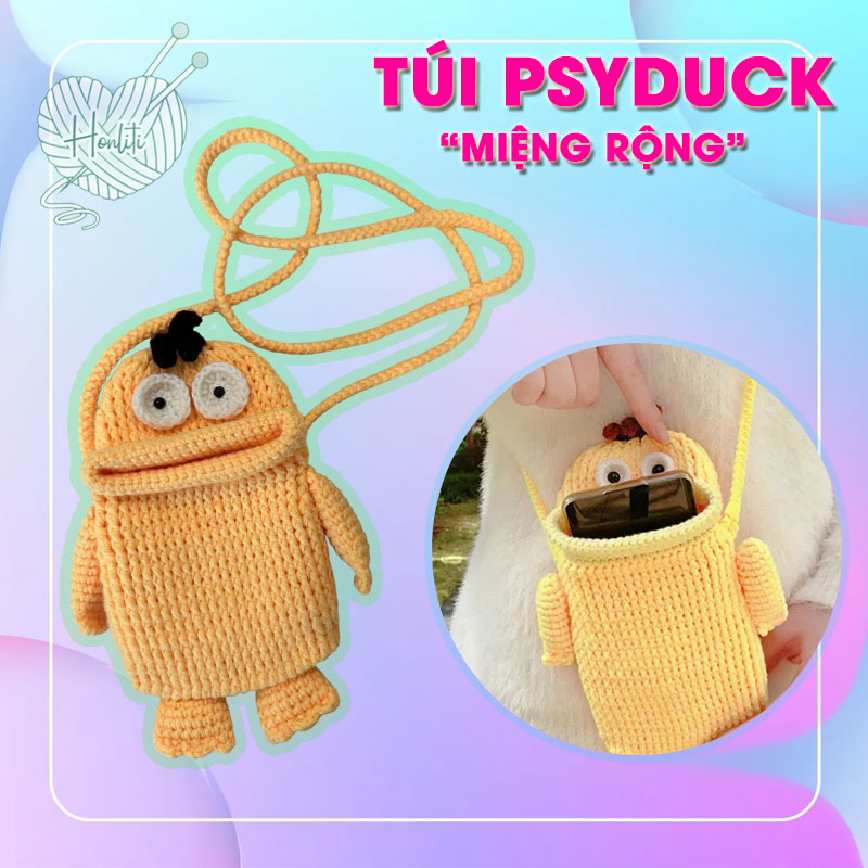Chart móc túi Psyduck "miệng rộng"