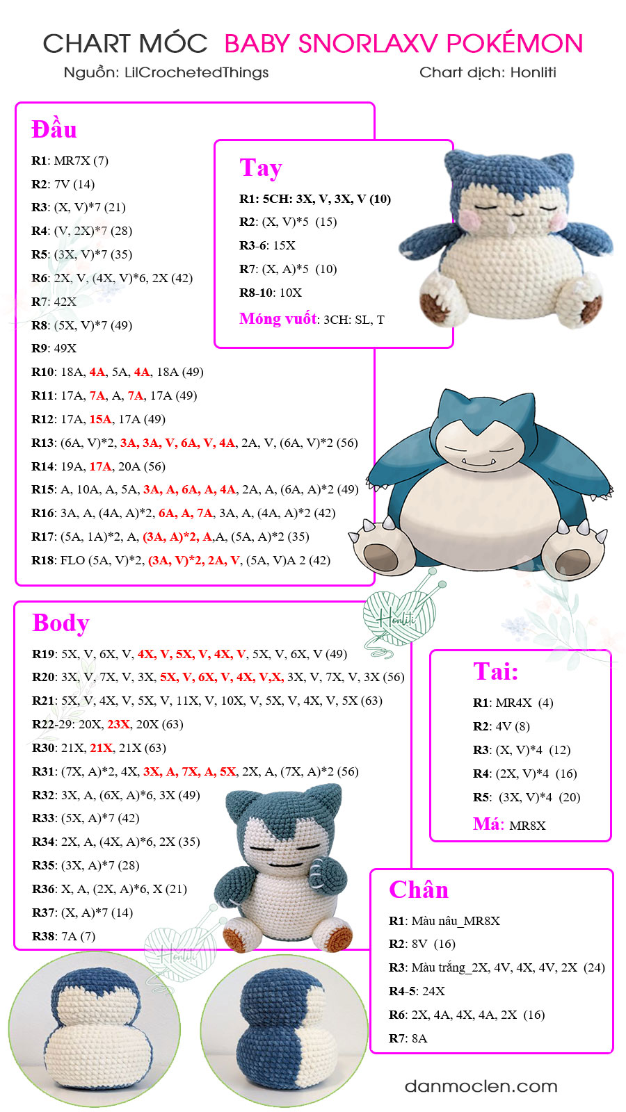 Chart móc Baby Snorlax Pokémon » by Honliti